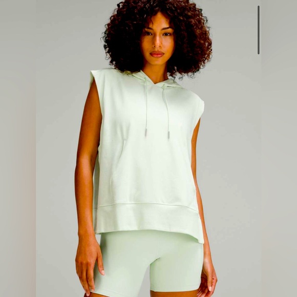 lululemon athletica Tops - lululemon athletica Sleeveless Hoodie in Light Mint